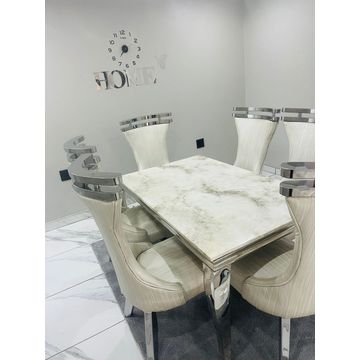 6-Seater Stainless Steel Dining Room Suites