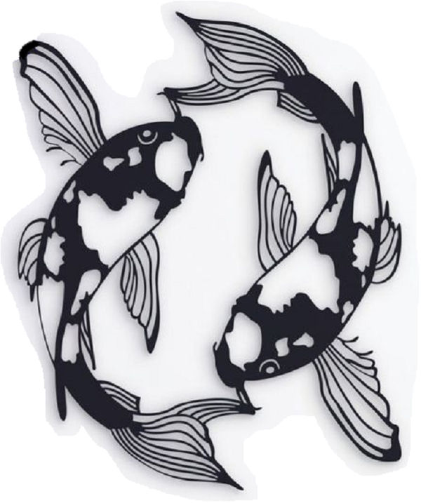 KOI Metal Wall Art