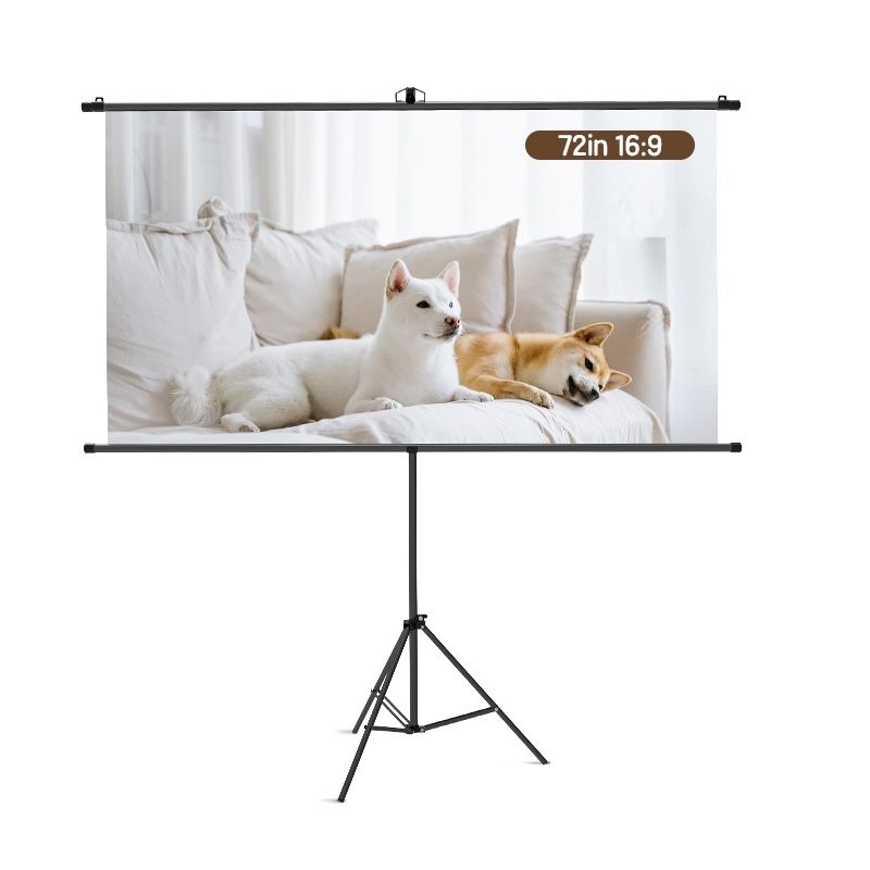 Deli Projector Screen 72-Inch