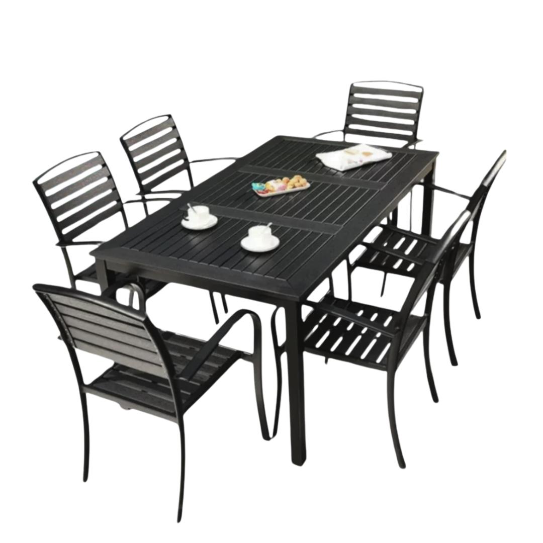 Muett TerraBlack Outdoor Dining Set (7-Piece)