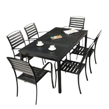Muett TerraBlack Outdoor Dining Set (7-Piece)