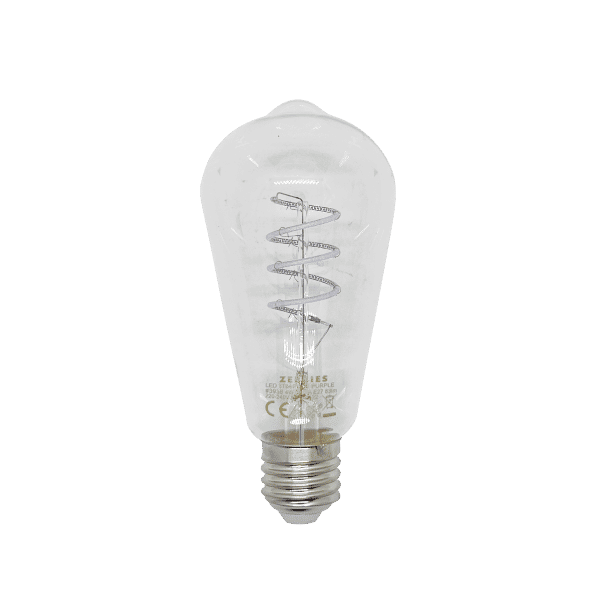Zebbies Lighting 4W E27 Blue ST64 LED Filament