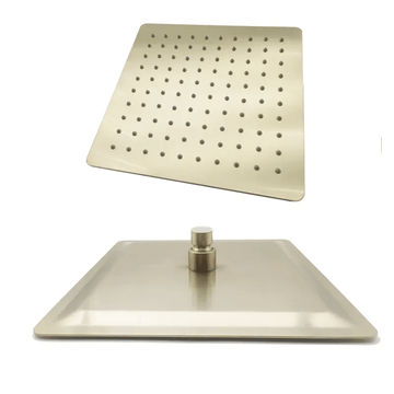Trendy Taps Premium Quality Brushed Gold Large Square Shower Head - GBB060