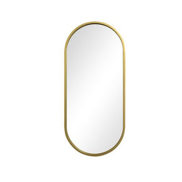 Pill Shape Mirror - GOLD  80x30cm