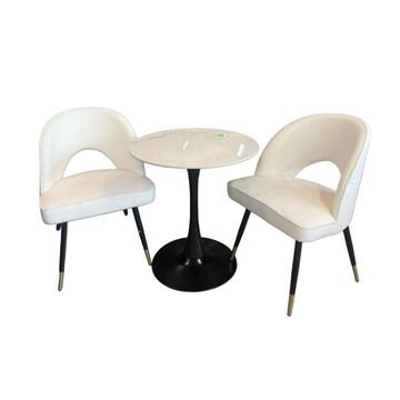 Madiega Furniture - Modern Boucle Dining Set