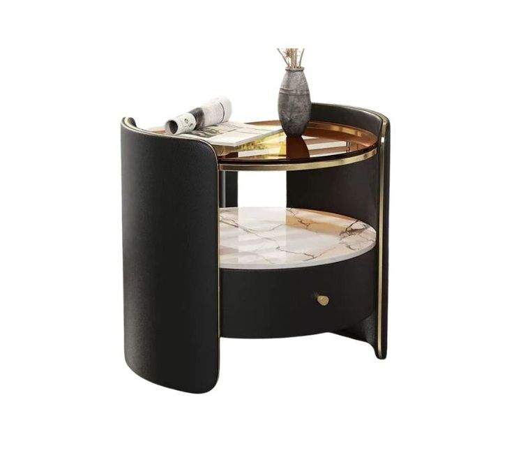 Glass Top Bedside Stand