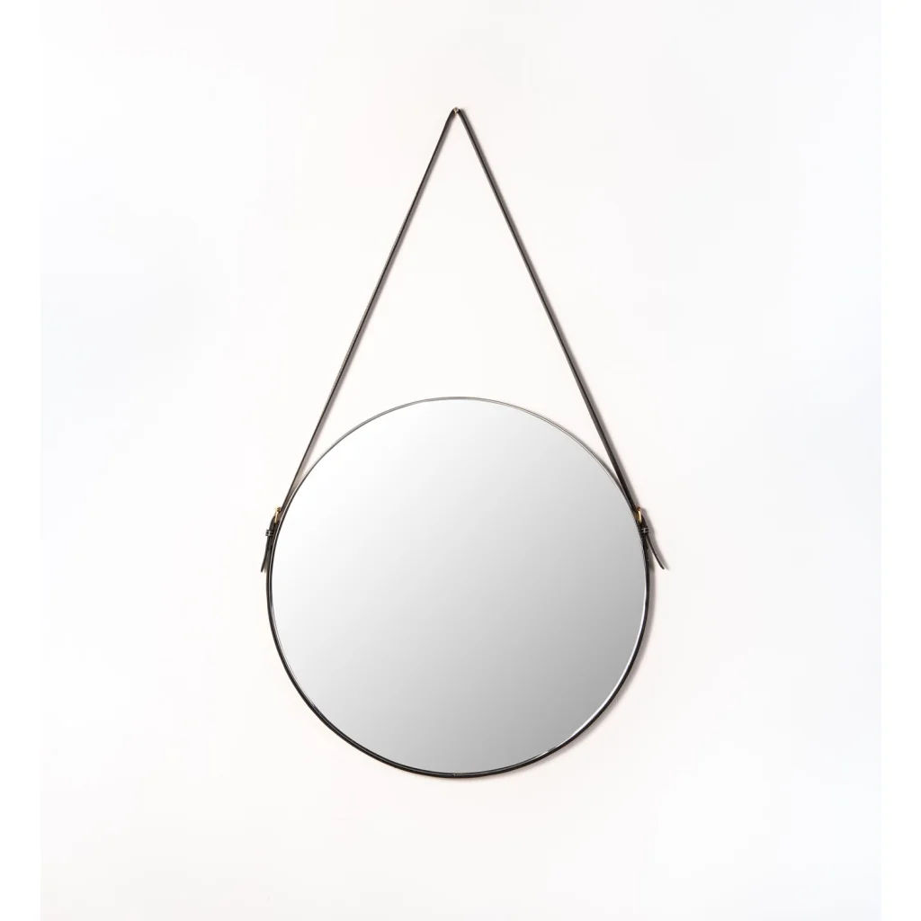 CAS 60cm Round Mirror Silver — Modern Wall Décor with Metallic Frame