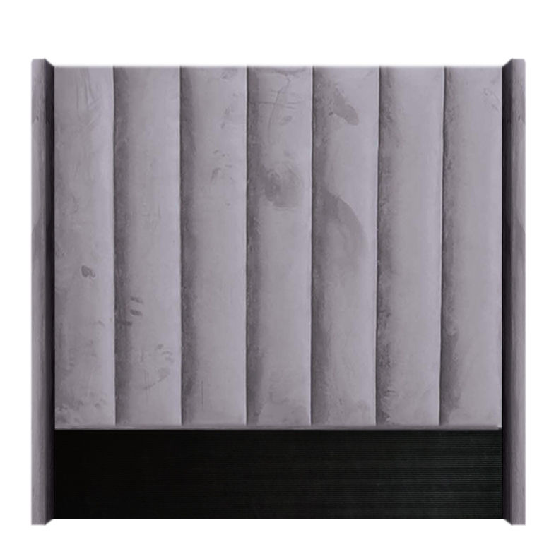 Linzy Winged Headboard - Queen - Light Grey