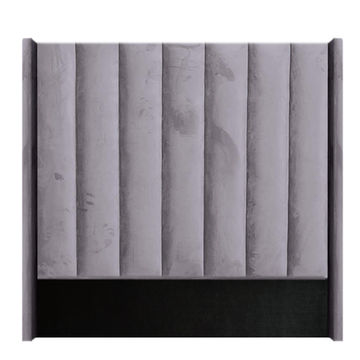 Linzy Winged Headboard - Queen - Light Grey