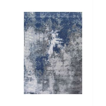 BK Carpets & Rugs - Modern Abstract Indoor Rug – Grey & Blue - 2m x 2,9m