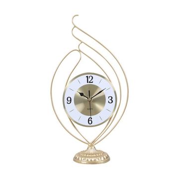 Gold Swan Style Office Desk Clock Z-001