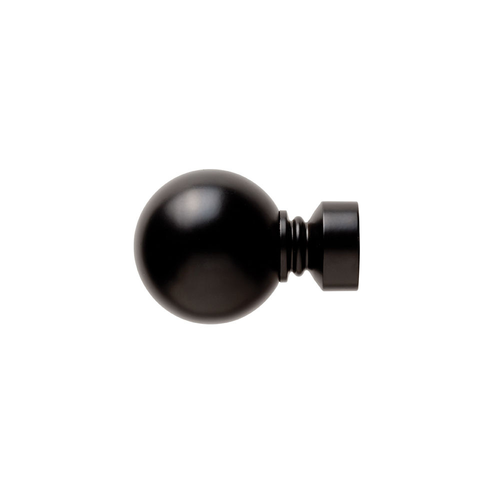 25 mm Steel Solid Ball Finial Black