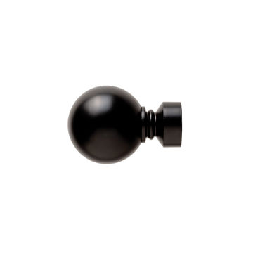 25 mm Steel Solid Ball Finial Black