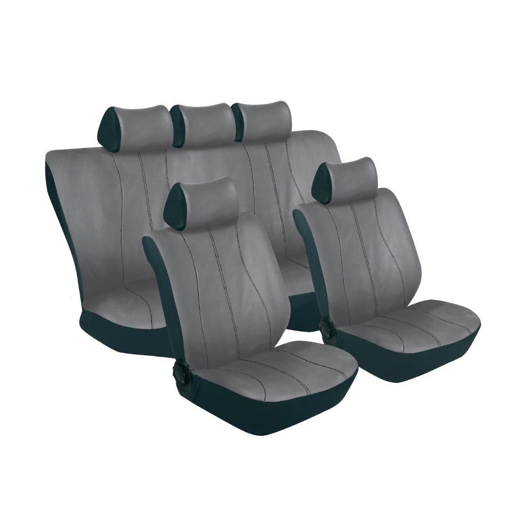 STINGRAY Galaxy 11Pc Car Seat Cover Set Universal fit Grey/Black