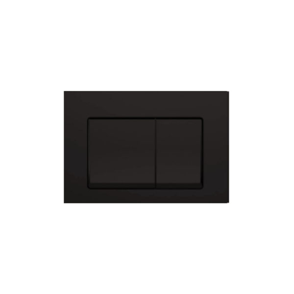 R/S FLUSH PLATE - MATT BLACK - DUEAL - AD008-B