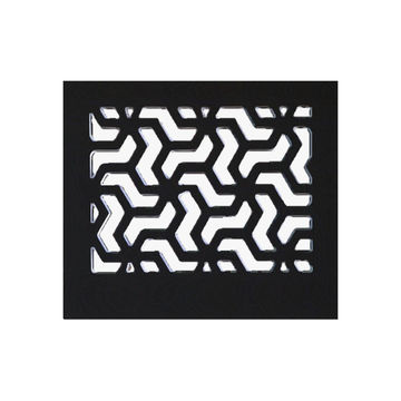 Simple Design PVC Headboard - Black - Double