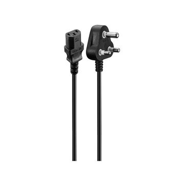 Power Cable 3 pin IEC to Type-M 1.8m 10A - black