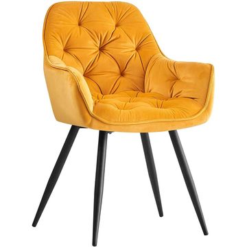 GOF Furniture - Lafoodie Yellow Dining Chair