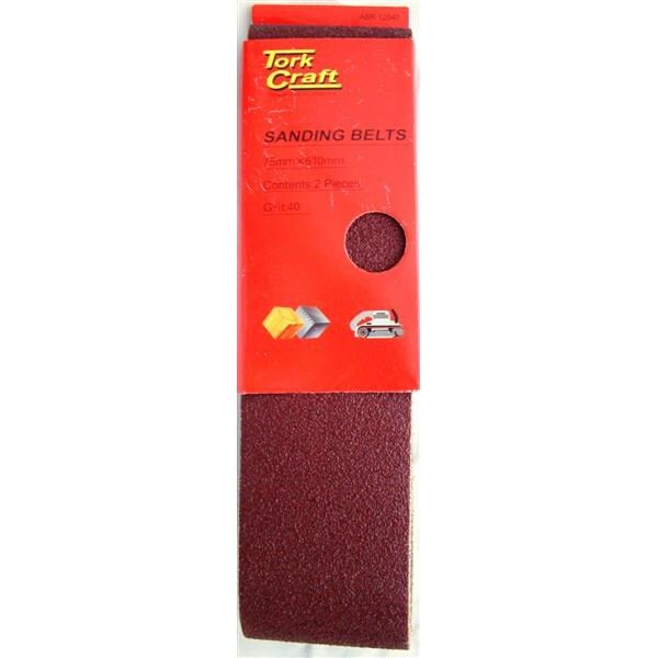 Sanding Belt 75 X 610Mm 120Grit 2/Pack