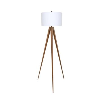 Vividitto - Marita Brown Metal Tripod - White Shade 153cm