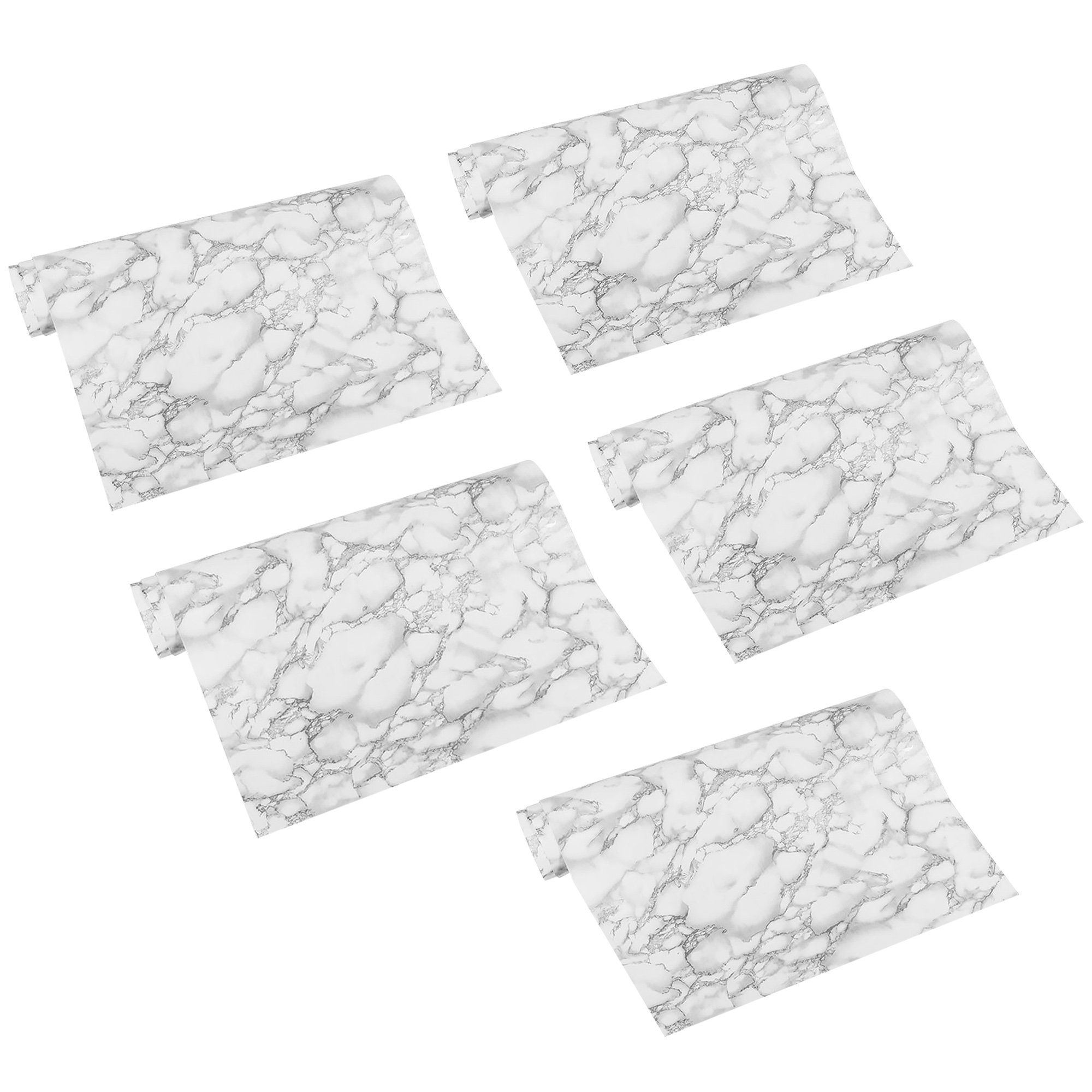 Kitchen Backsplash Self Adhesive Wallpaper - Marble - 5Pack