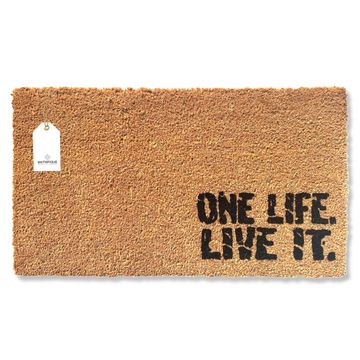 Matnifique Coir Design Doormat - One Life 700 x 400 x 14mm