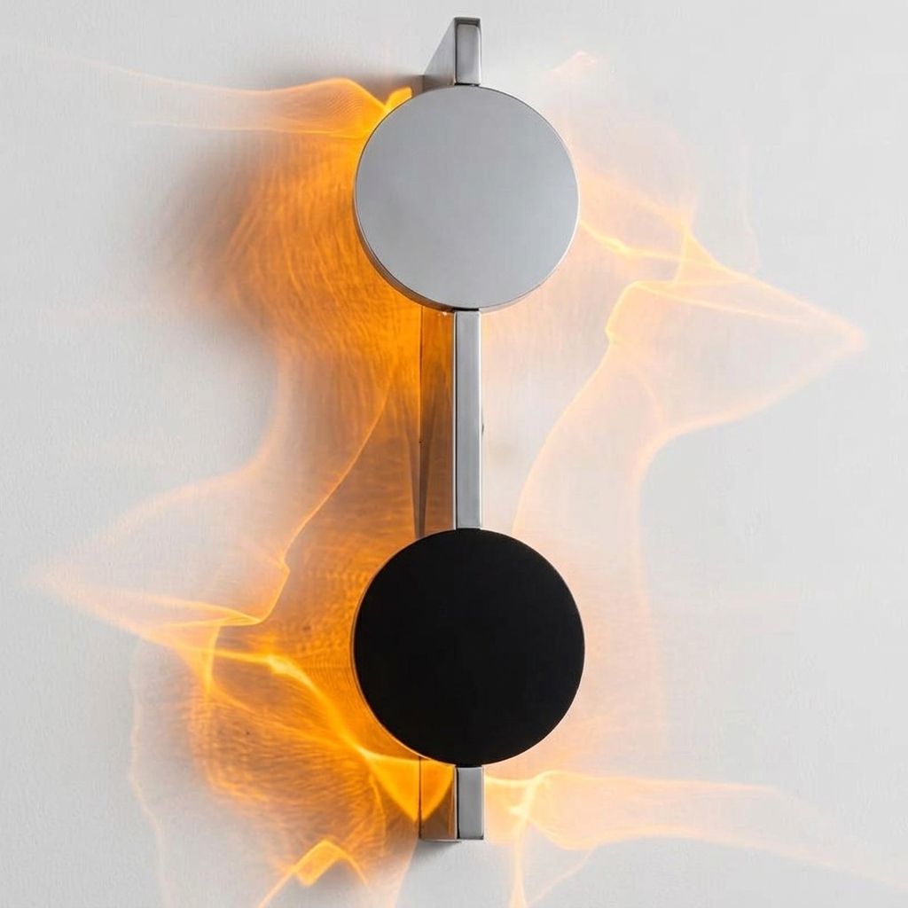 Vertical Two-Tone LED Wall Light
