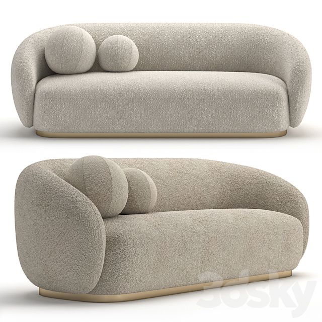 Boucle Modern Couch