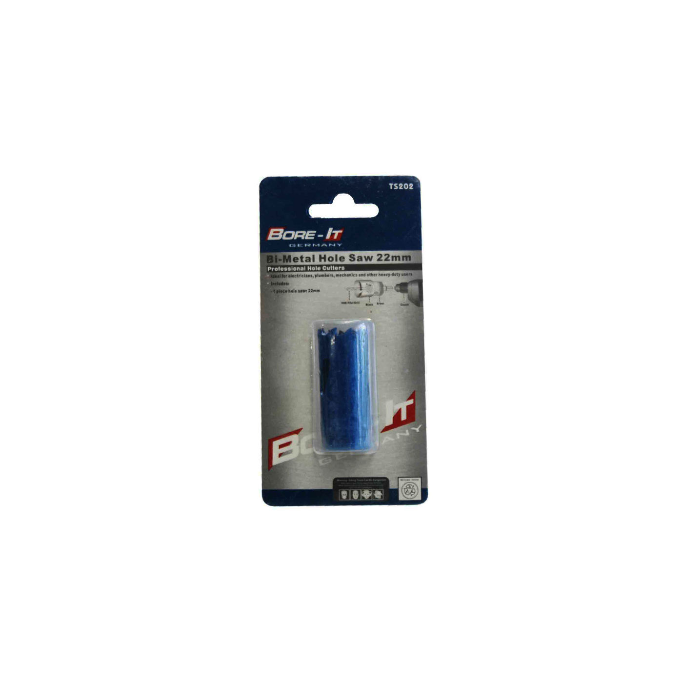 Bore-it - Hole Saw - Bi-metal - 22mm - 10 Pack