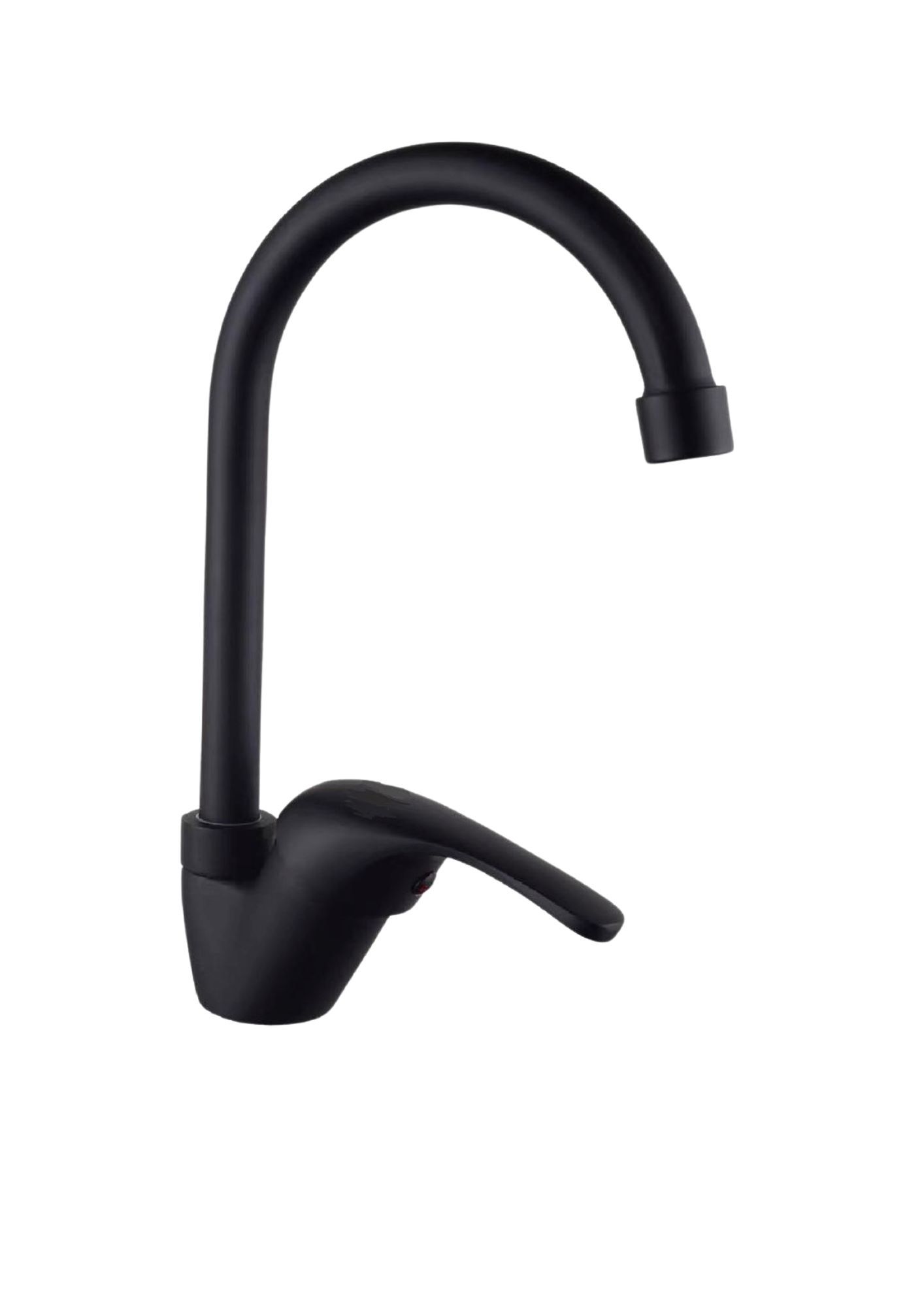 SWAN NECK MIXER SINGLE LEVER - MATT BLACK