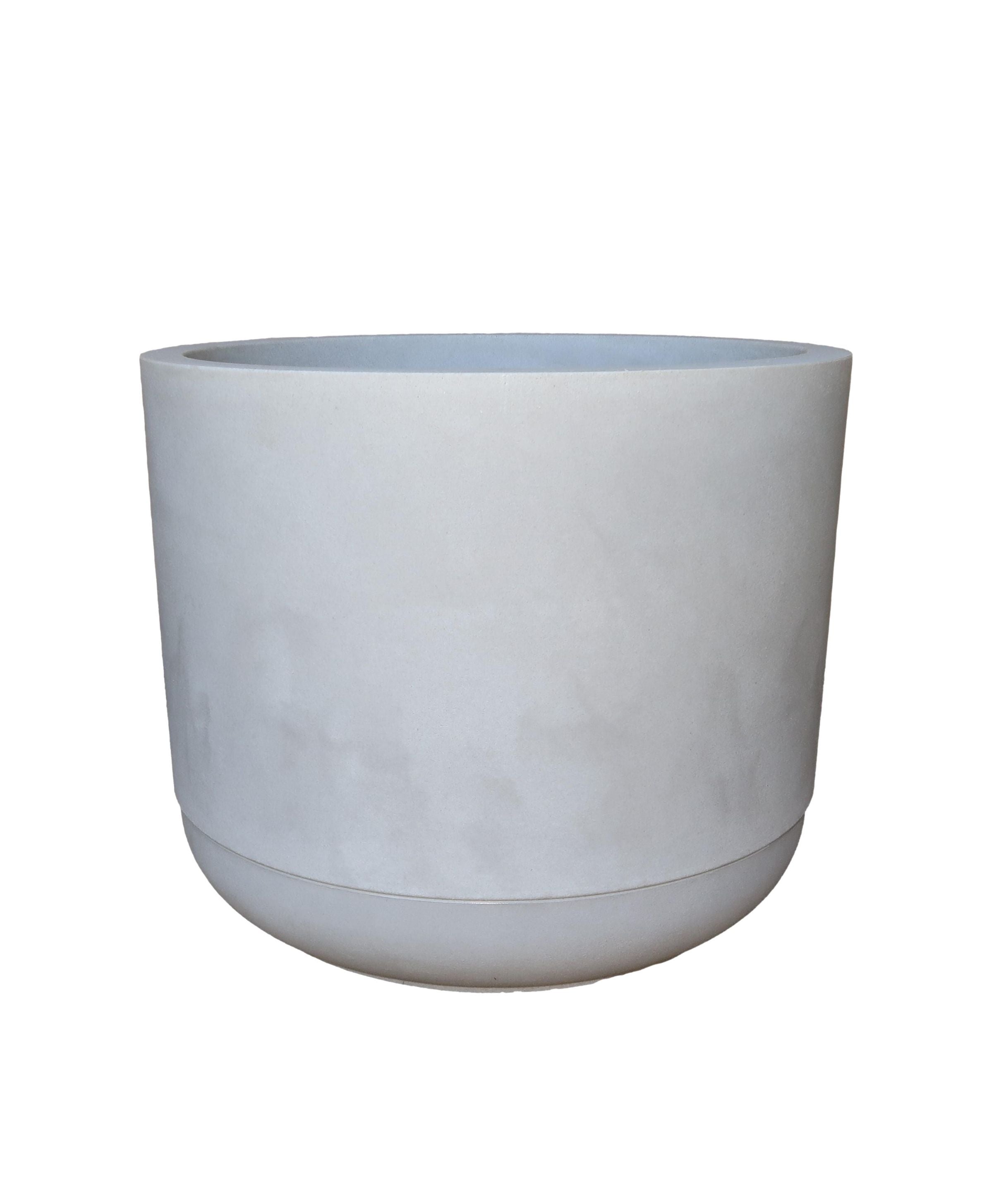 Match Cylinder Japi Planter With Saucer