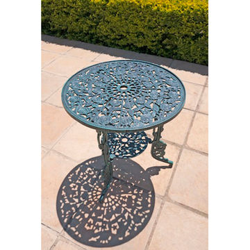 Ageless & Beautiful! Cast Aluminium Patio Table / Garden Table / Outdoor Table - Rose (62cm Diameter)
