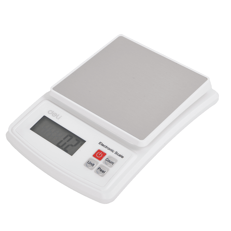 Deli Electronic Scale with 0.1g Precision, Measuring Range 0–5kg