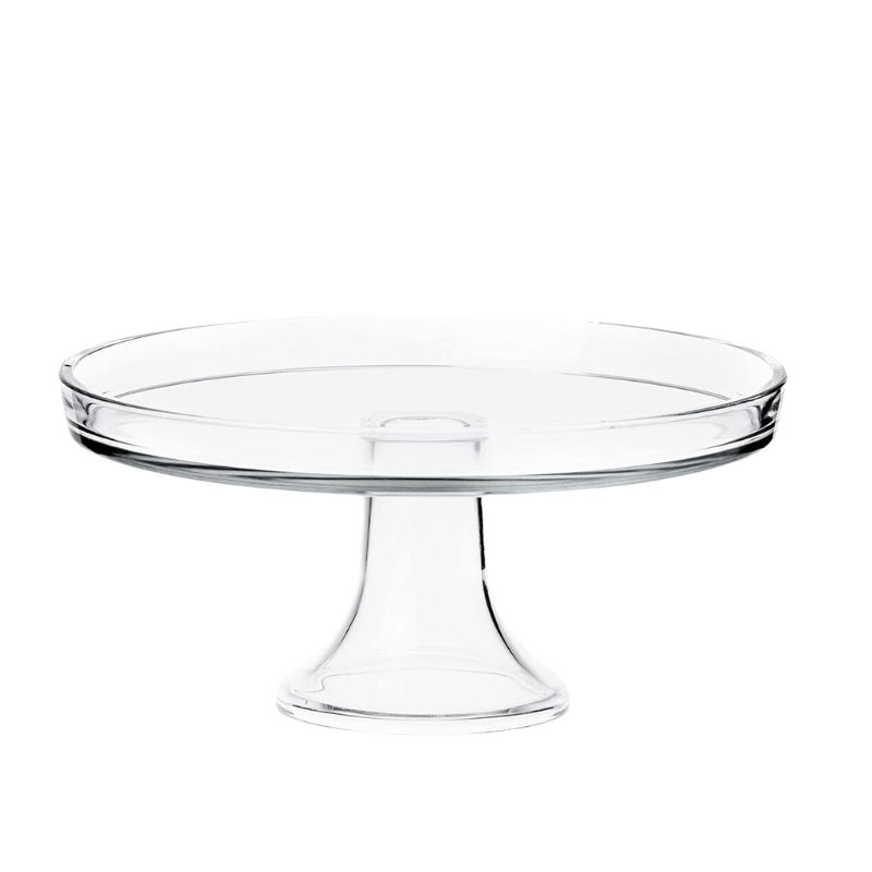 Borgonovo Palladio Footed Serving Plate 27 cm Clear