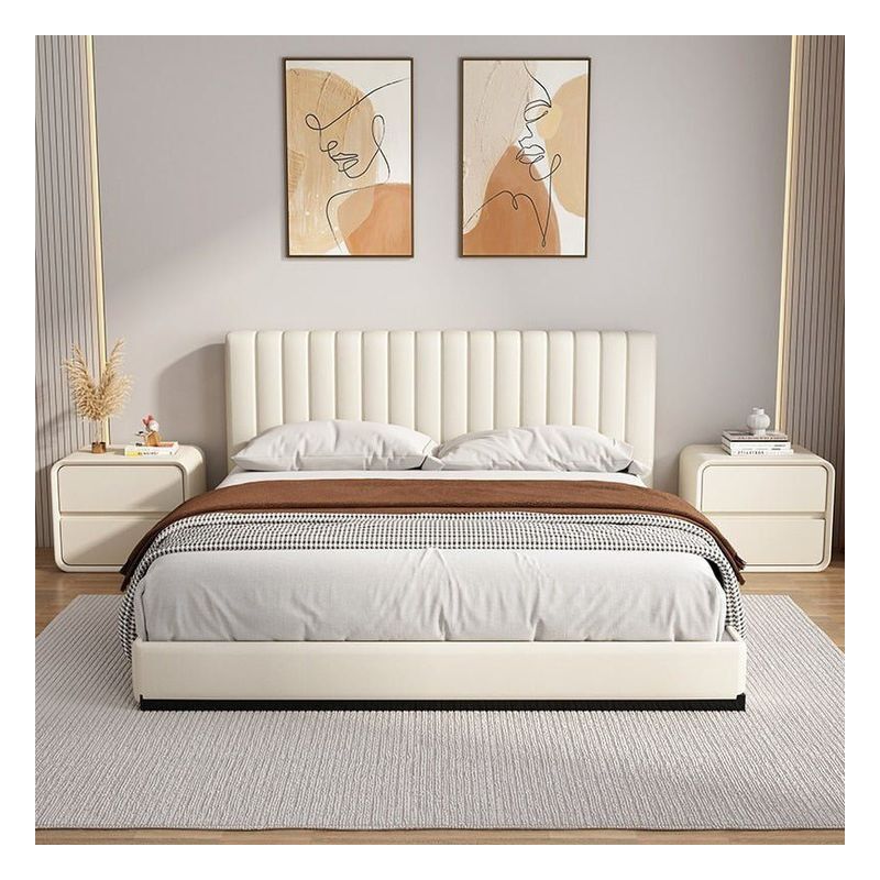 Nadine Bed with Pedestals