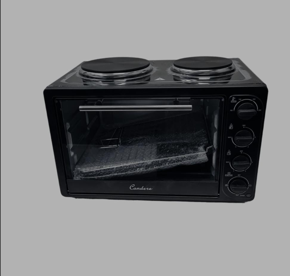 Harwa 3200W 32 Litre Electric Oven With 2 Solid Hot Plates