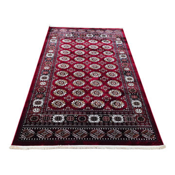 Red Bukhara Machine Made Carpet - 290 x 200 CM (3x2 Meter)
