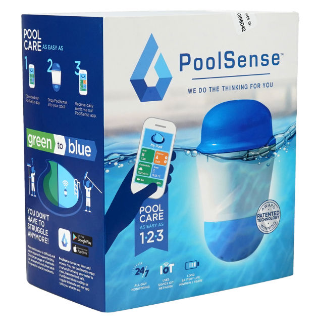 PoolSense Smart Pool Water Analyzer V2.0 - pH, ORP, Temperature Automatic Floating Sensor