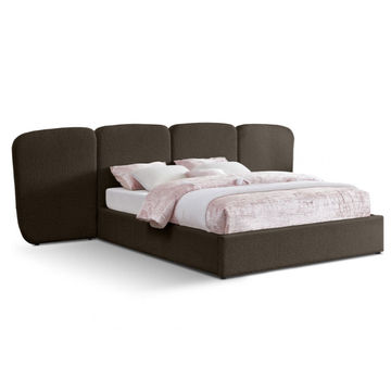 Audrina Sleigh Bed Double -Coco Brown