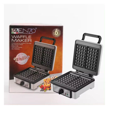 1200W 2 Slice Quarter Waffle Maker With Adjustable Power -ENZO ITA50036.