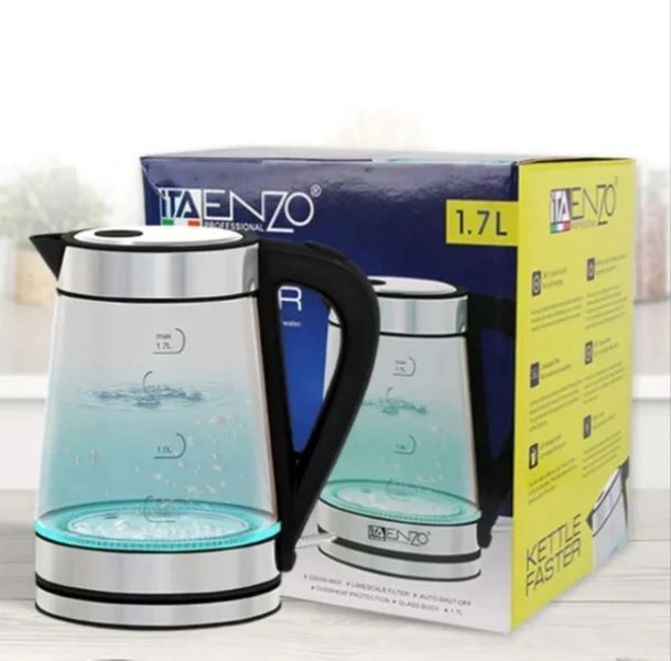 ENZO 1.7L Household Glass Kettle Keep Warm Smart Electric kettle.