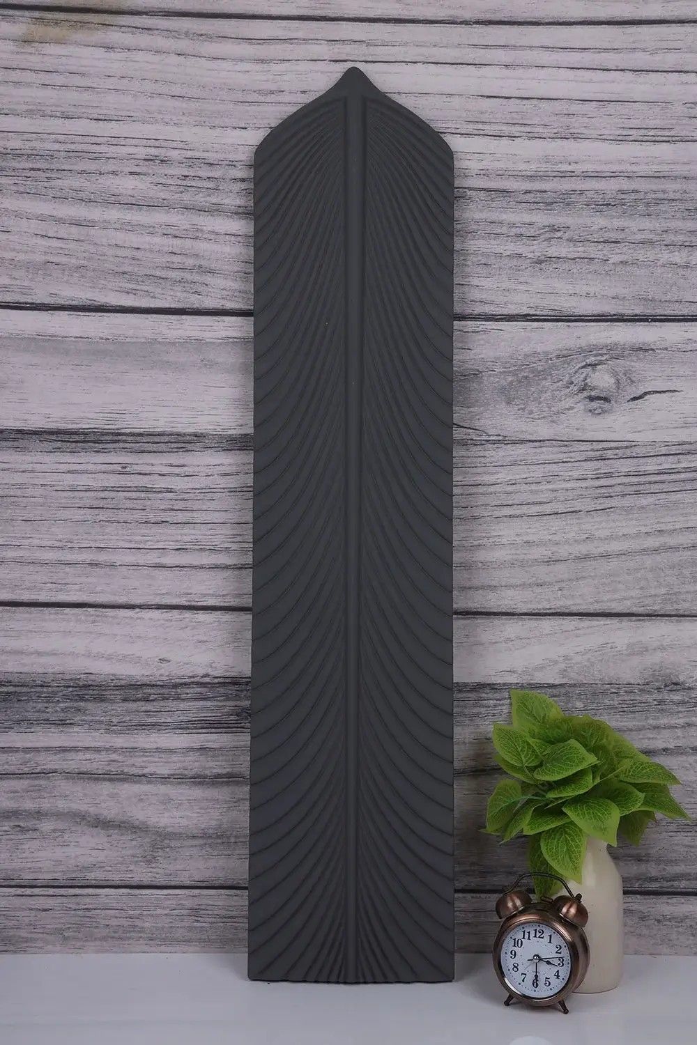 PU Feather Background Panels-Chocolate Brown(Pack of 6)