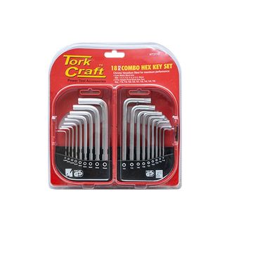 Tork Craft - Hex Key Set 9Piece Ball Point 1.5-10mm Carded Cr-V