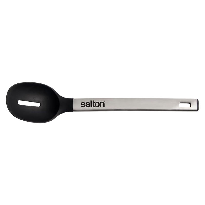 Salton Silicone Head Slotted Spoon Black 158635