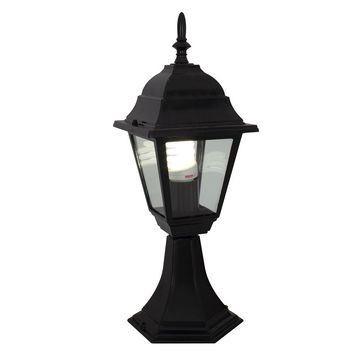 Eurolux - Lantern - 4 Panel - Pedestal - Black