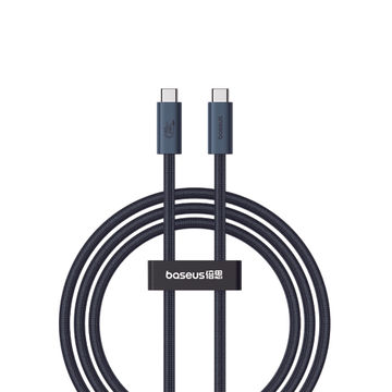 Baseus Flash Series 2 USB4 Full Featured Data Cable Type-C to Type-C 240W 1m - Cluster Black