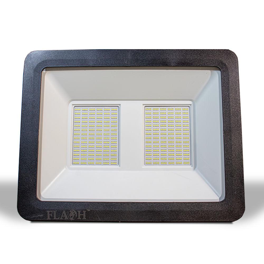 FLASH High Power Slim LED 400W Floodlight Daylight 6000K Matt Black