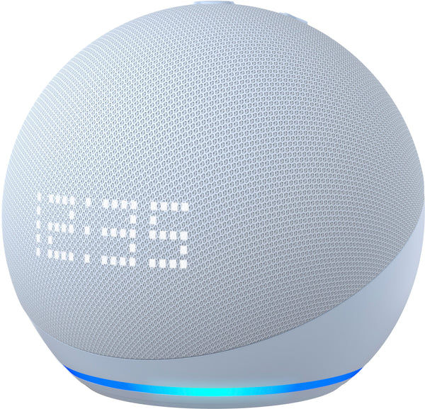 Amazon Echo Dot with Clock 5th GEN  Smart Speaker with Alexa - Cloud Blue