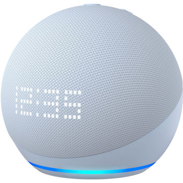 Amazon Echo Dot with Clock 5th GEN  Smart Speaker with Alexa - Cloud Blue