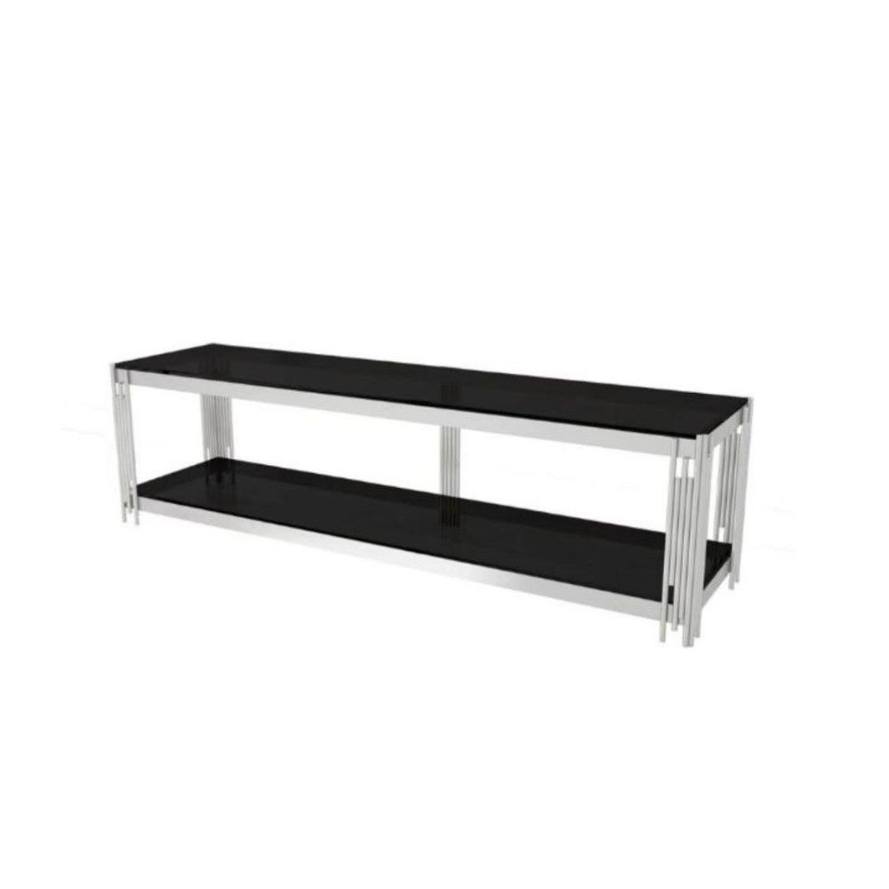 Goldrush tv stand -silver